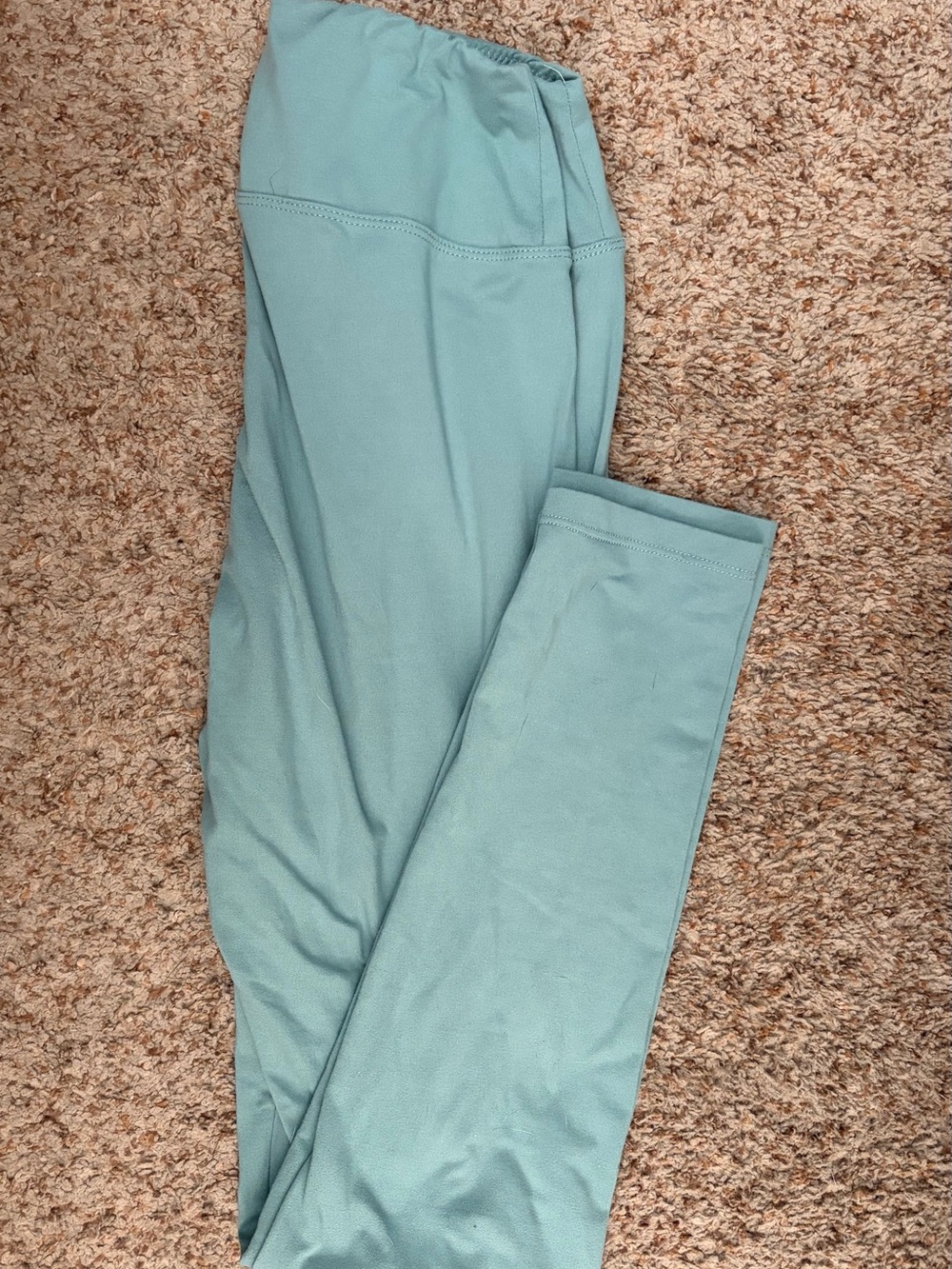 High-Rise Mint Green Active Leggings - Women